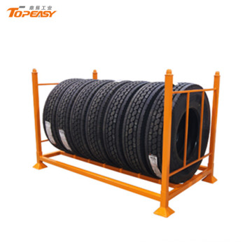 foldable stacking tire rack for tyre storage